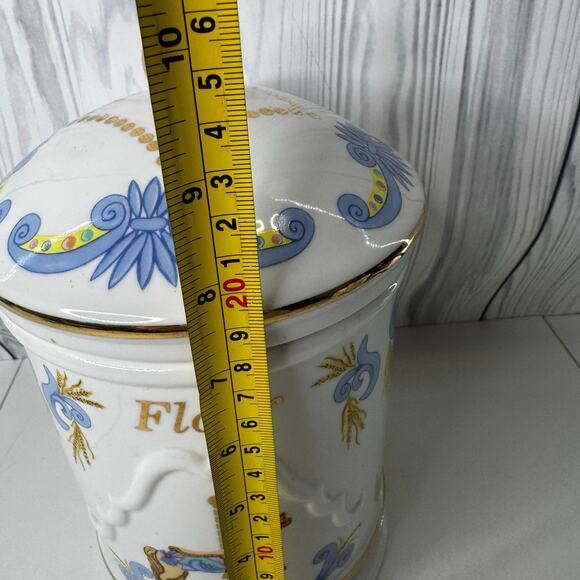 Lenox Carousel Horse Handpainted Porcelain Lidded Canister Flour 1995 Vintage - Picture 7 of 8